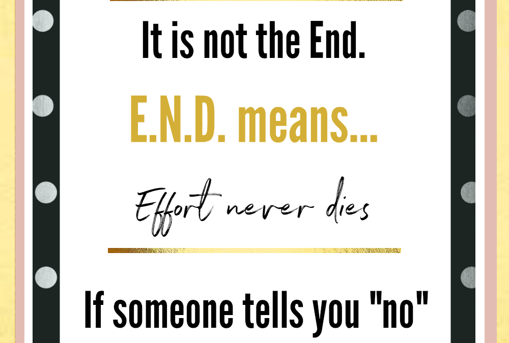 If you ever fail don’t stop